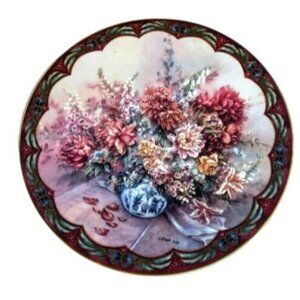 Petal Playmates Lena Liu Flower Fairies Vintage 1993 Plate Bradex Collection